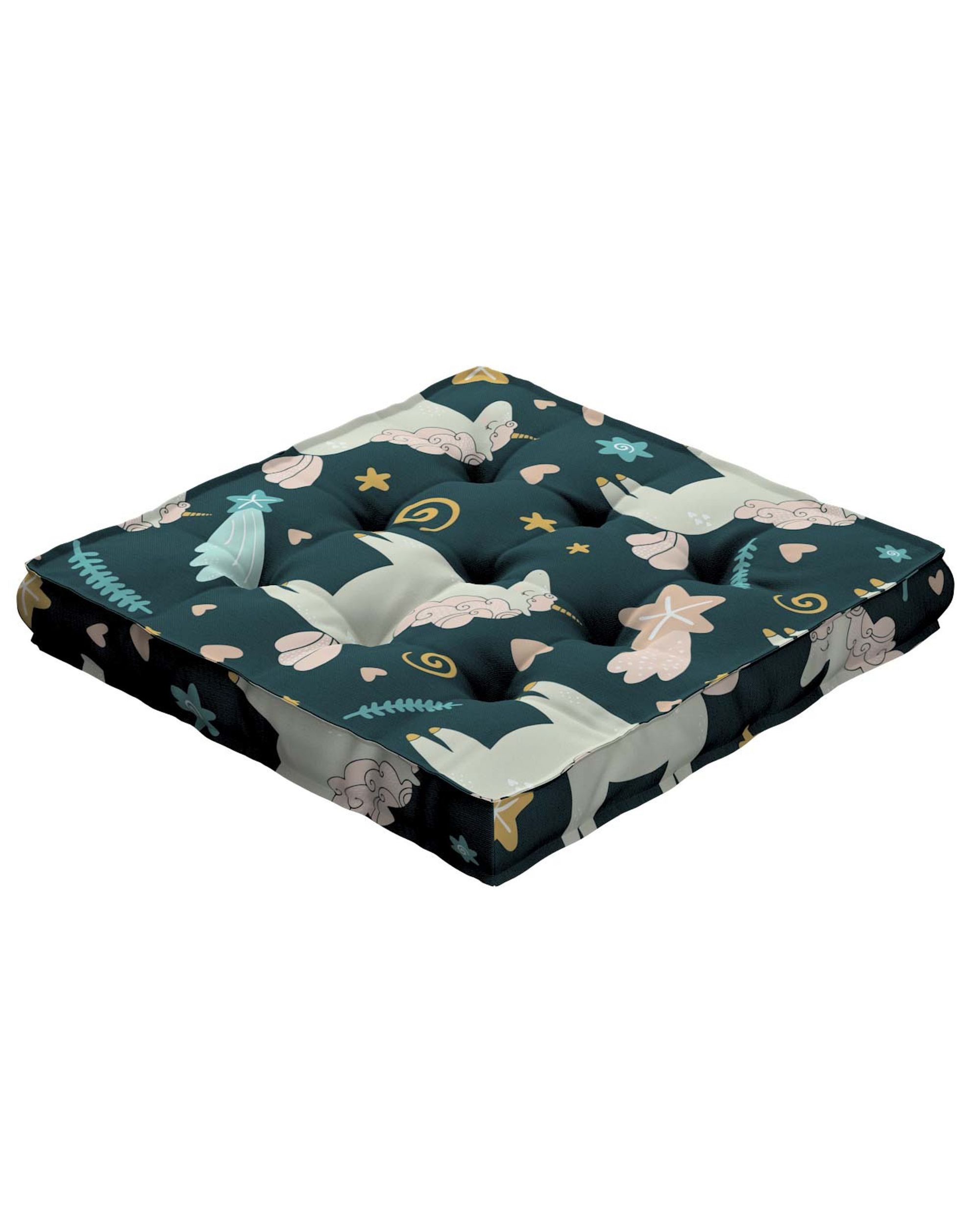 Tomi seat pad colour brown fabric patterned
