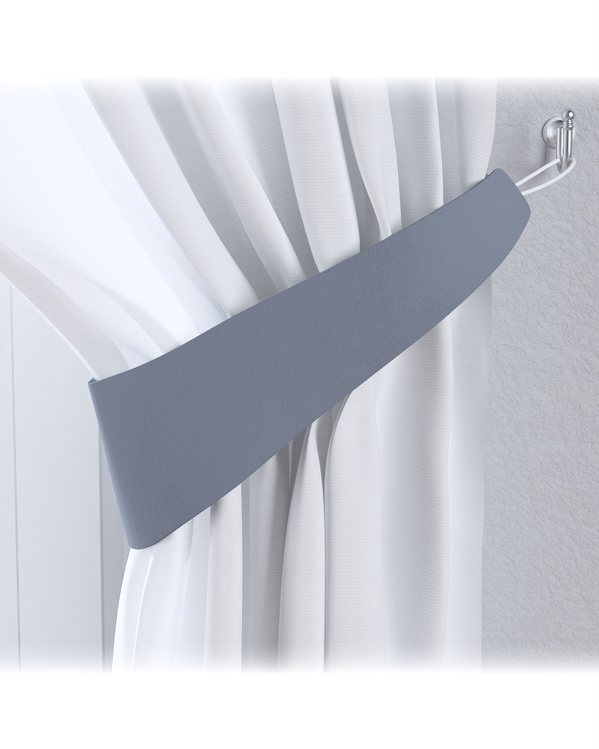 Garter colour grey fabric blackout