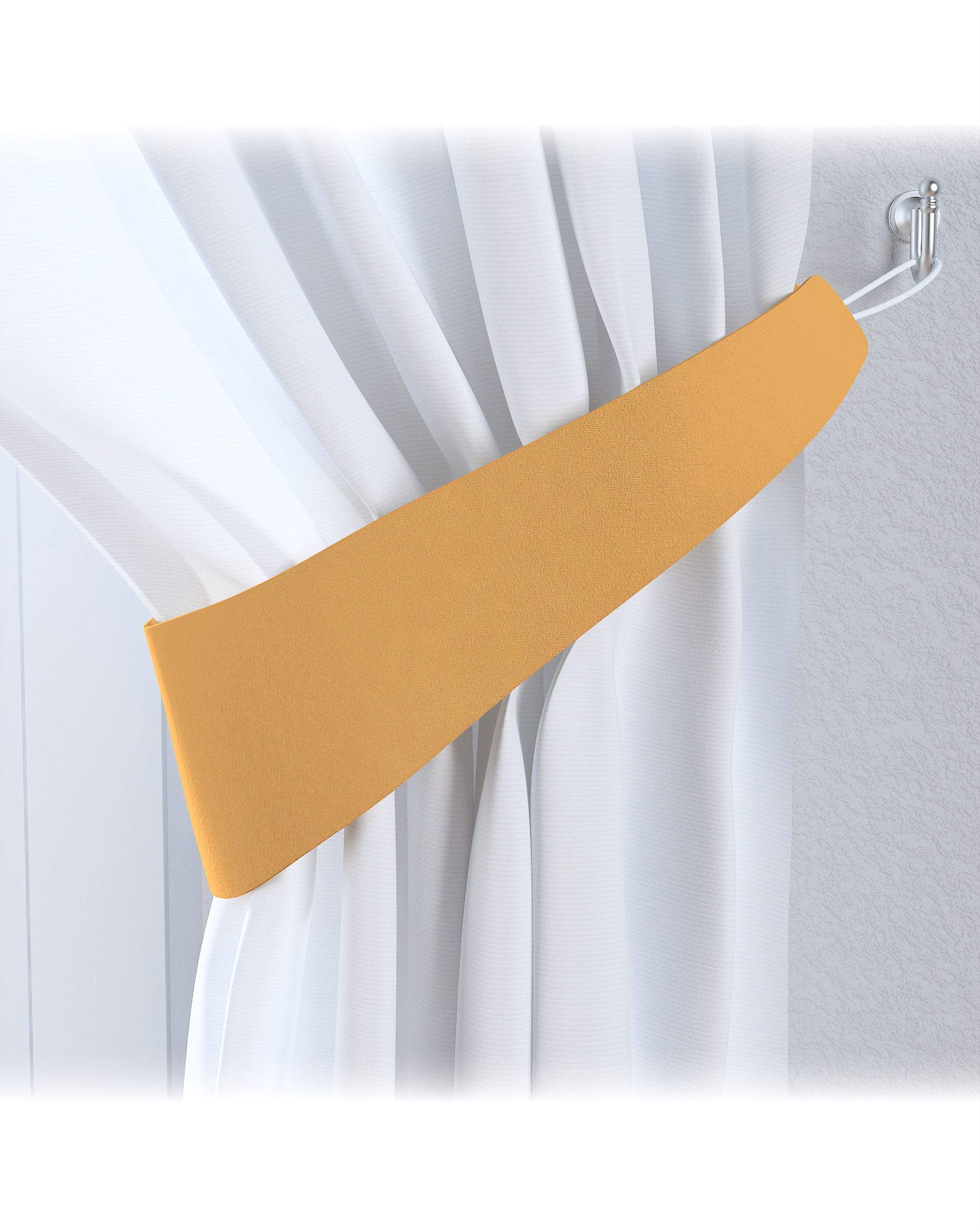 Garter colour yellow fabric blackout