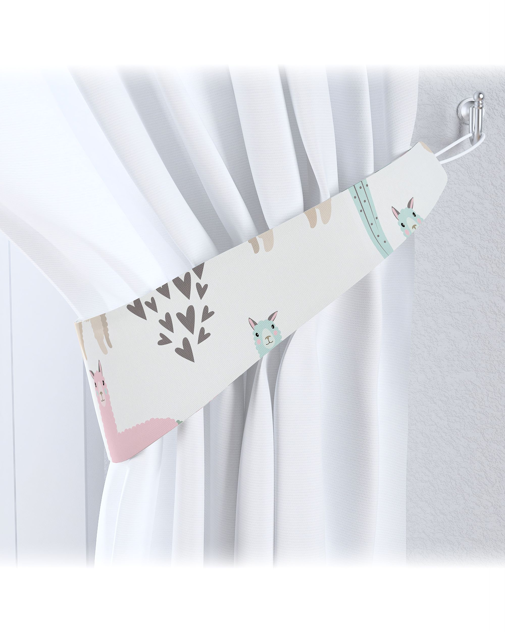 Garter colour green fabric patterned