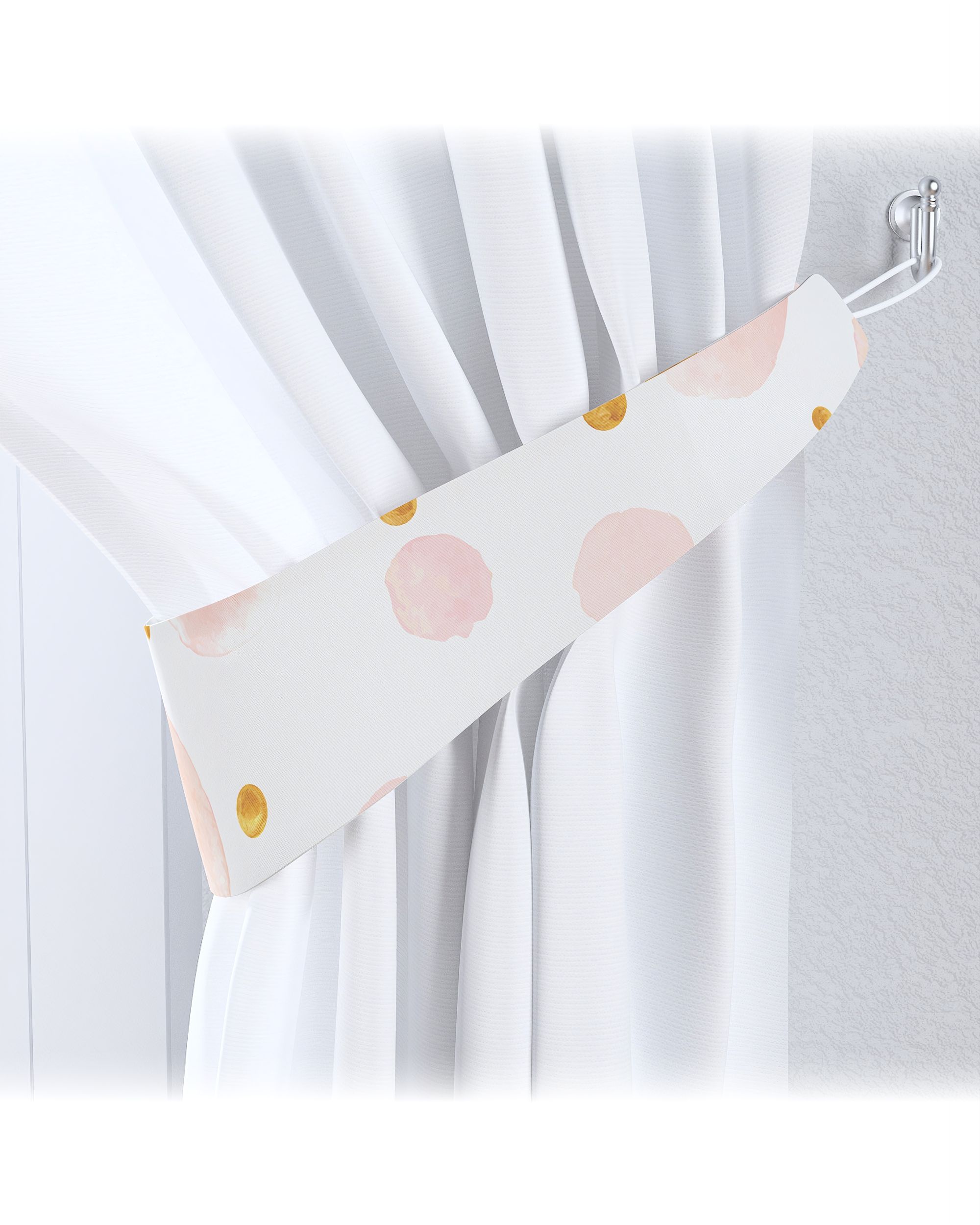 Garter colour pink fabric patterned
