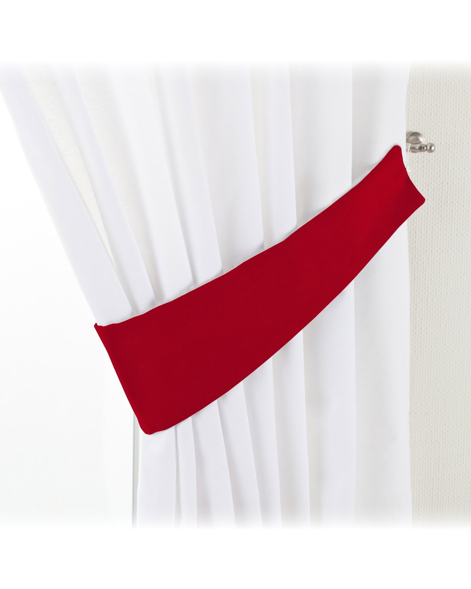 Garter colour red fabric gloss, velvet
