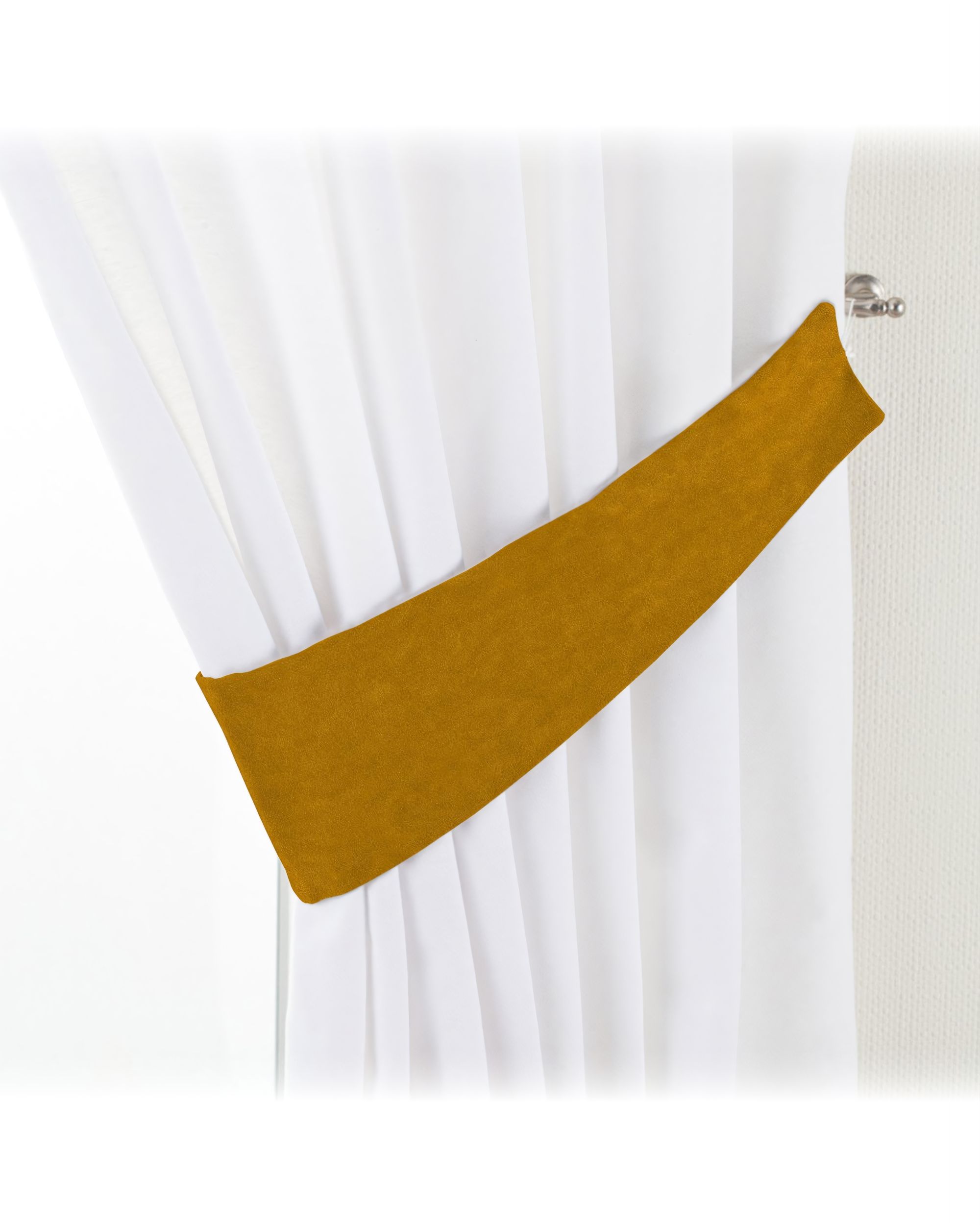 Garter colour yellow fabric gloss, velvet