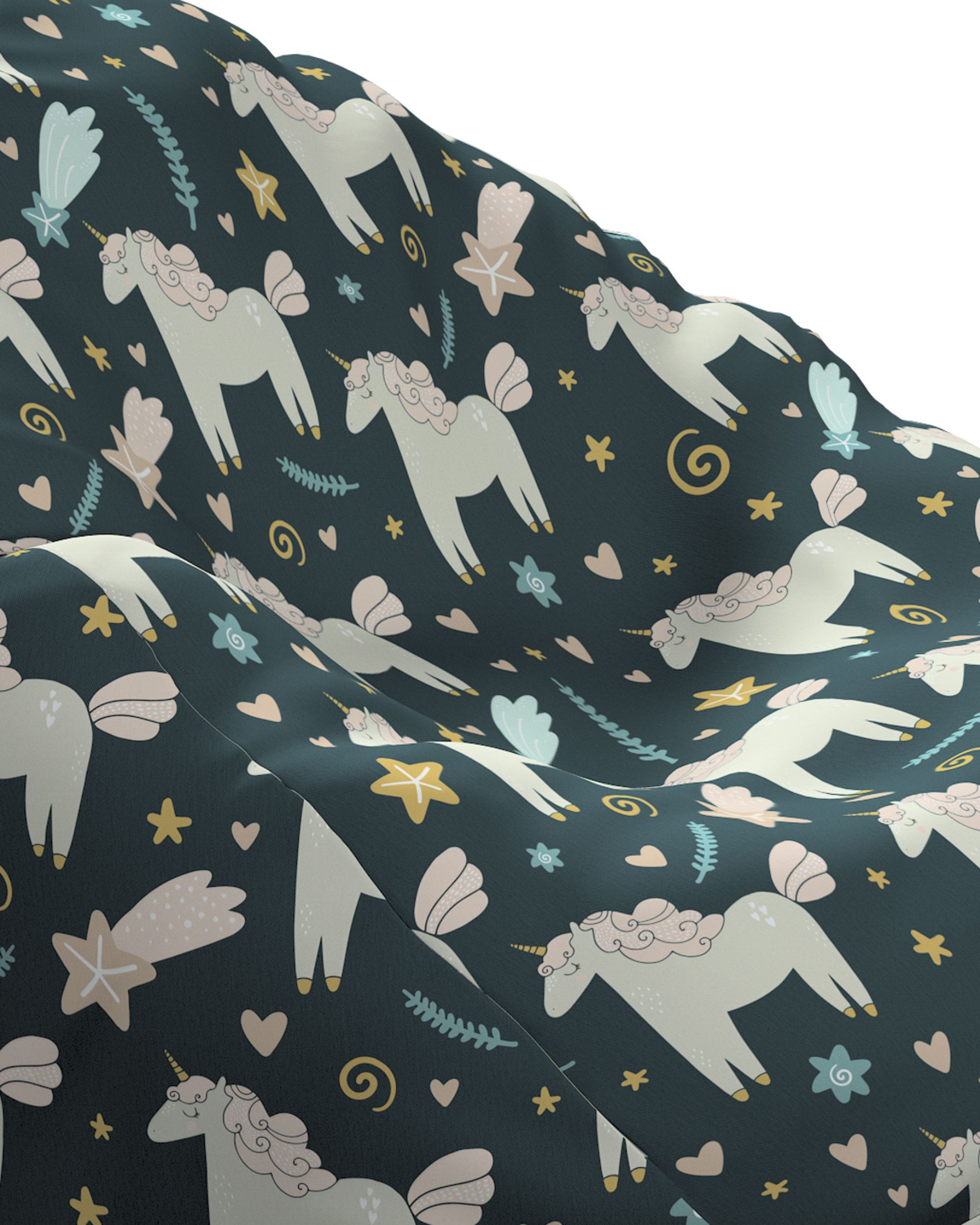 Beanbag Bowli colour brown fabric patterned (hover)
