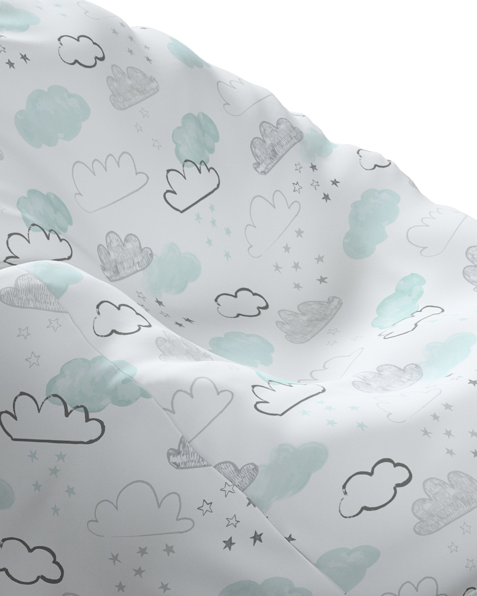 Beanbag Bowli colour white fabric patterned (hover)