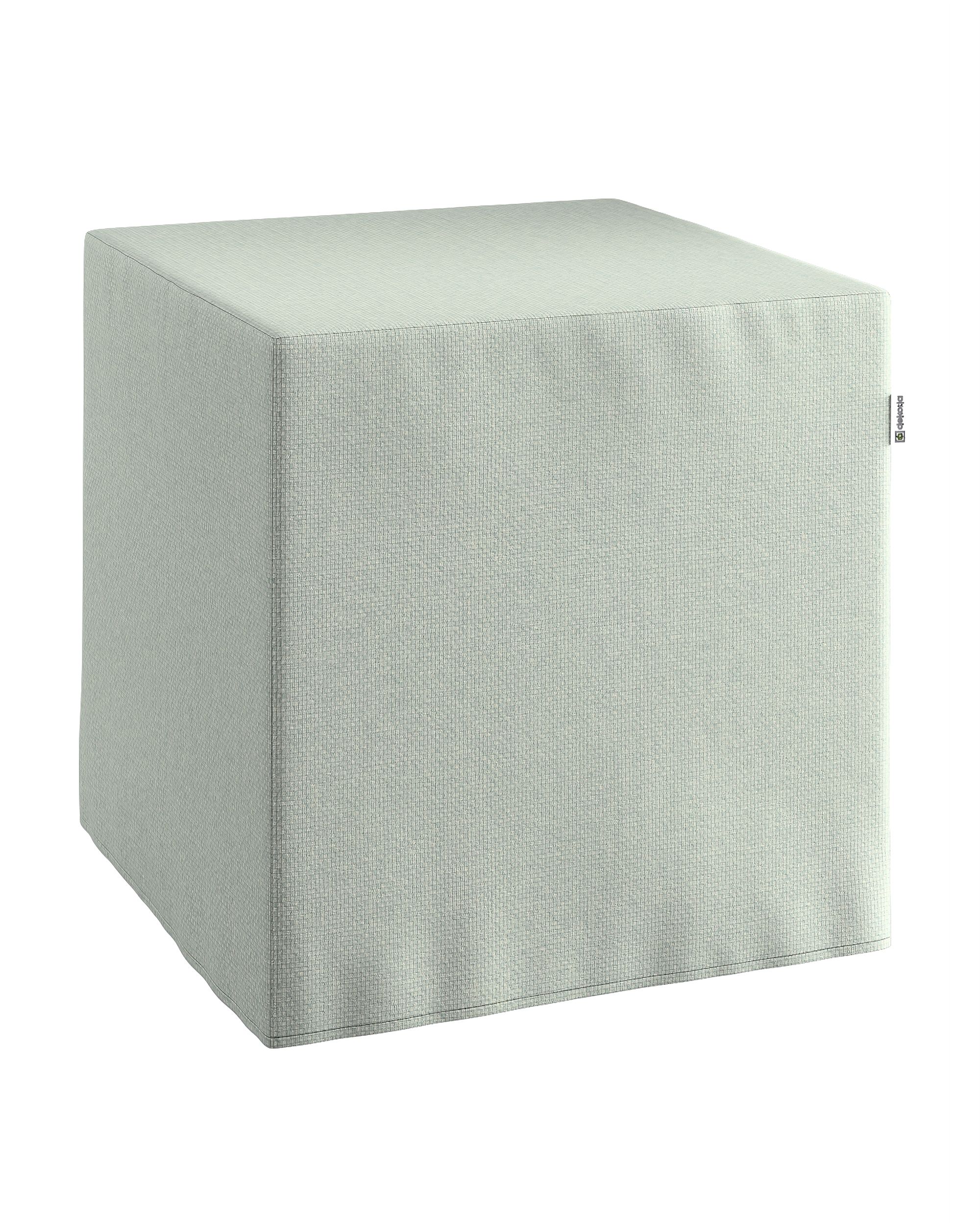 Nano cube pouf colour blue fabric structured