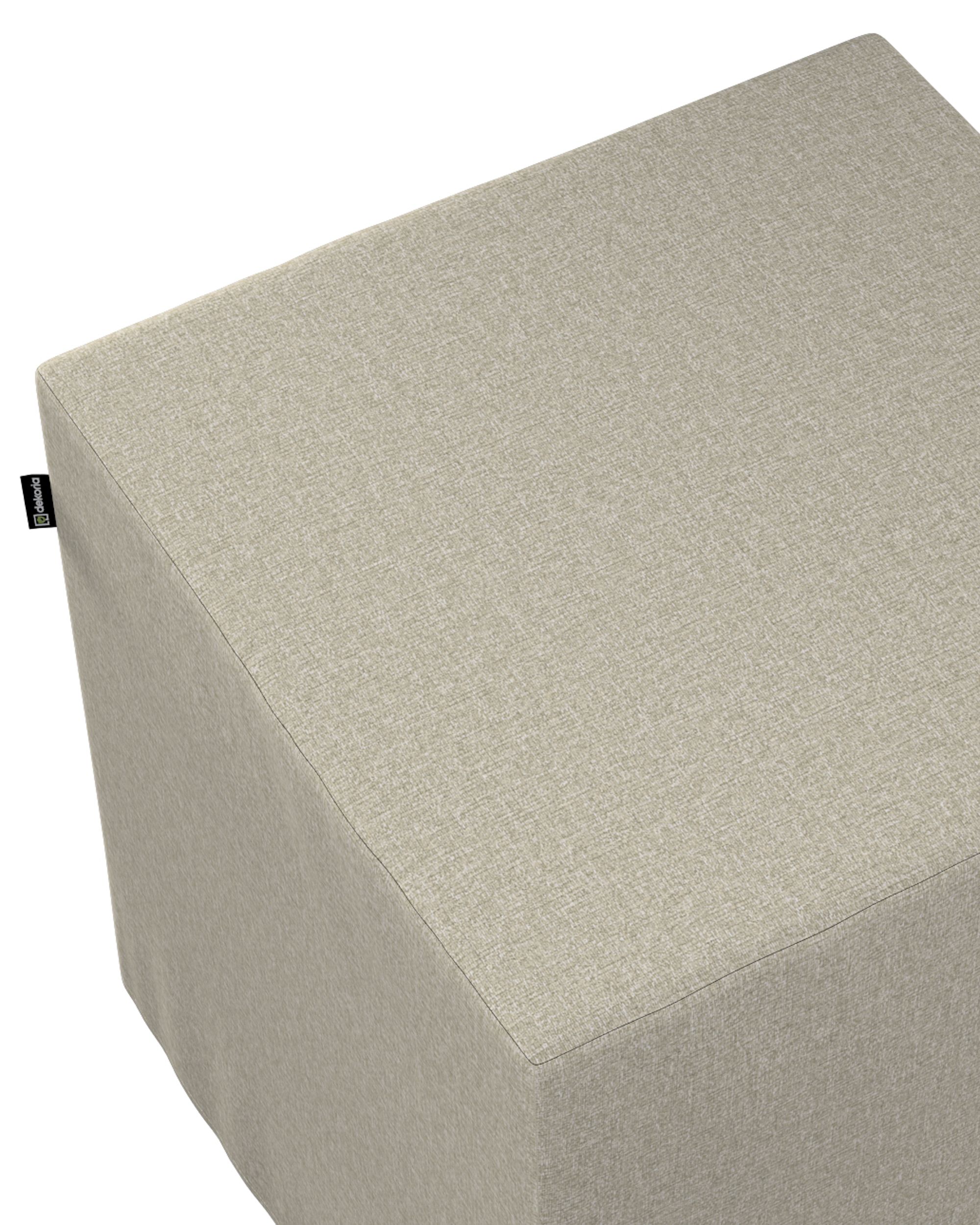 Nano cube pouf colour beige fabric structured (hover)