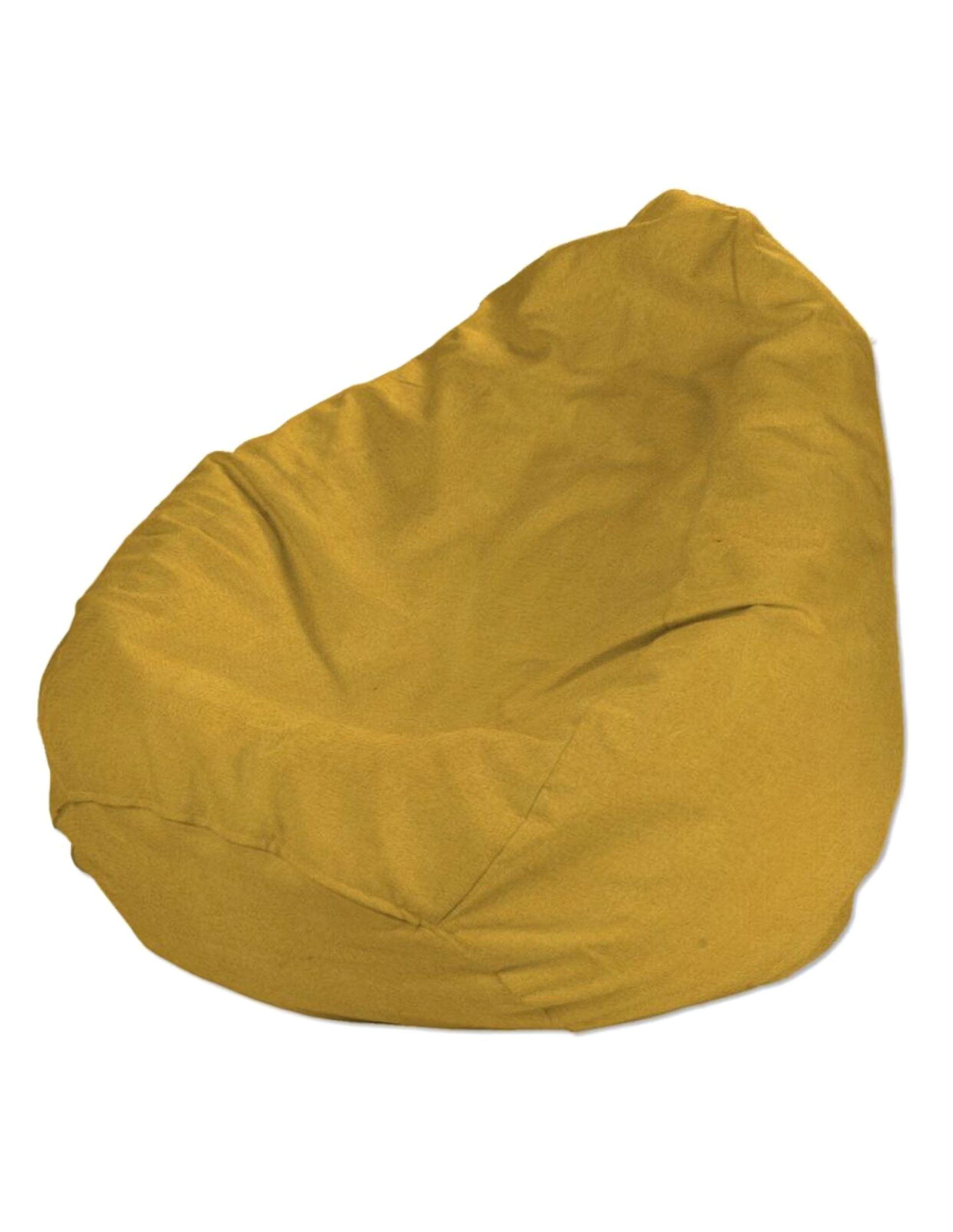 Beanbag cover colour yellow fabric structured