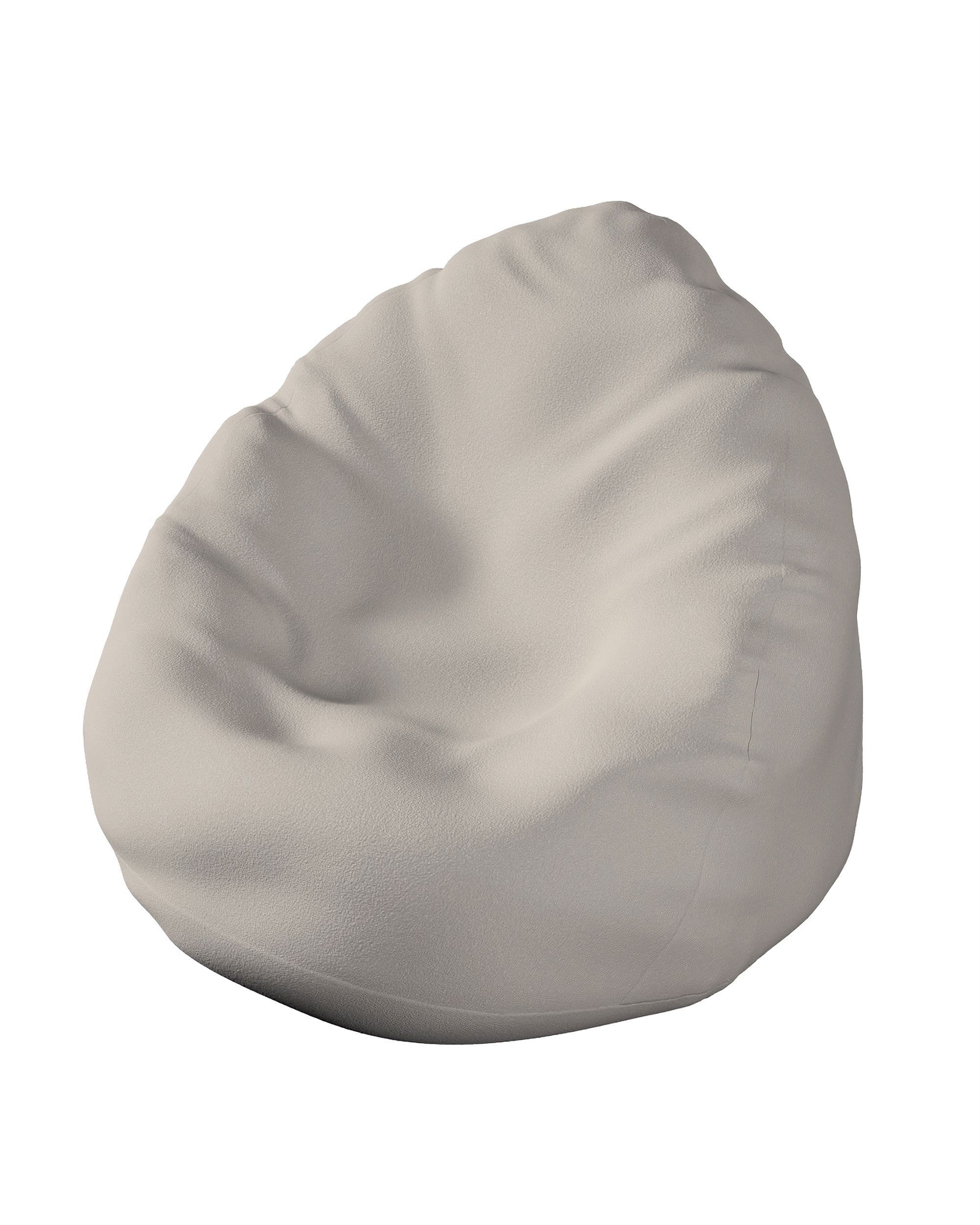 Beanbag cover colour beige fabric structured
