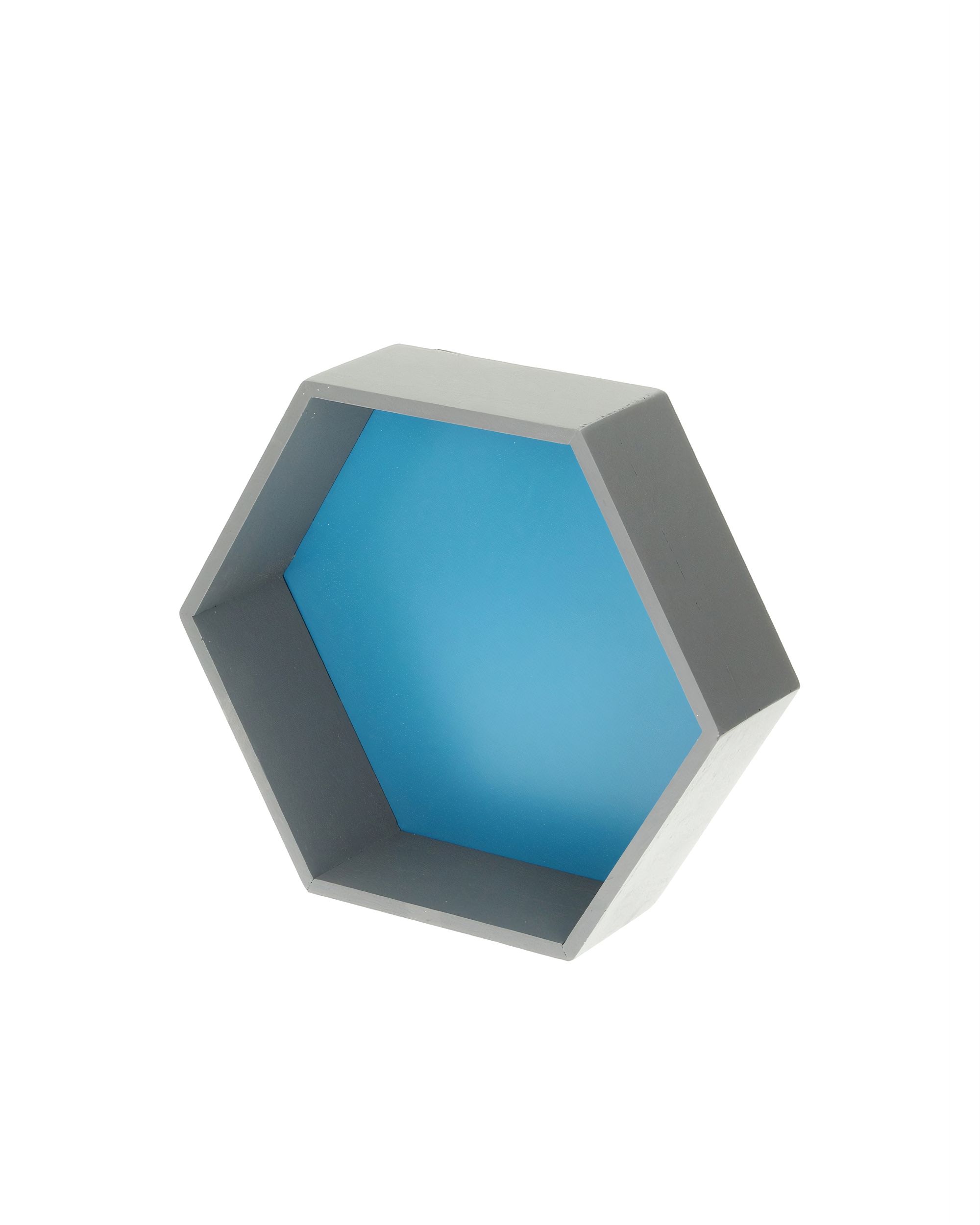 Honeycomb shelf blue 35x30x12cm
