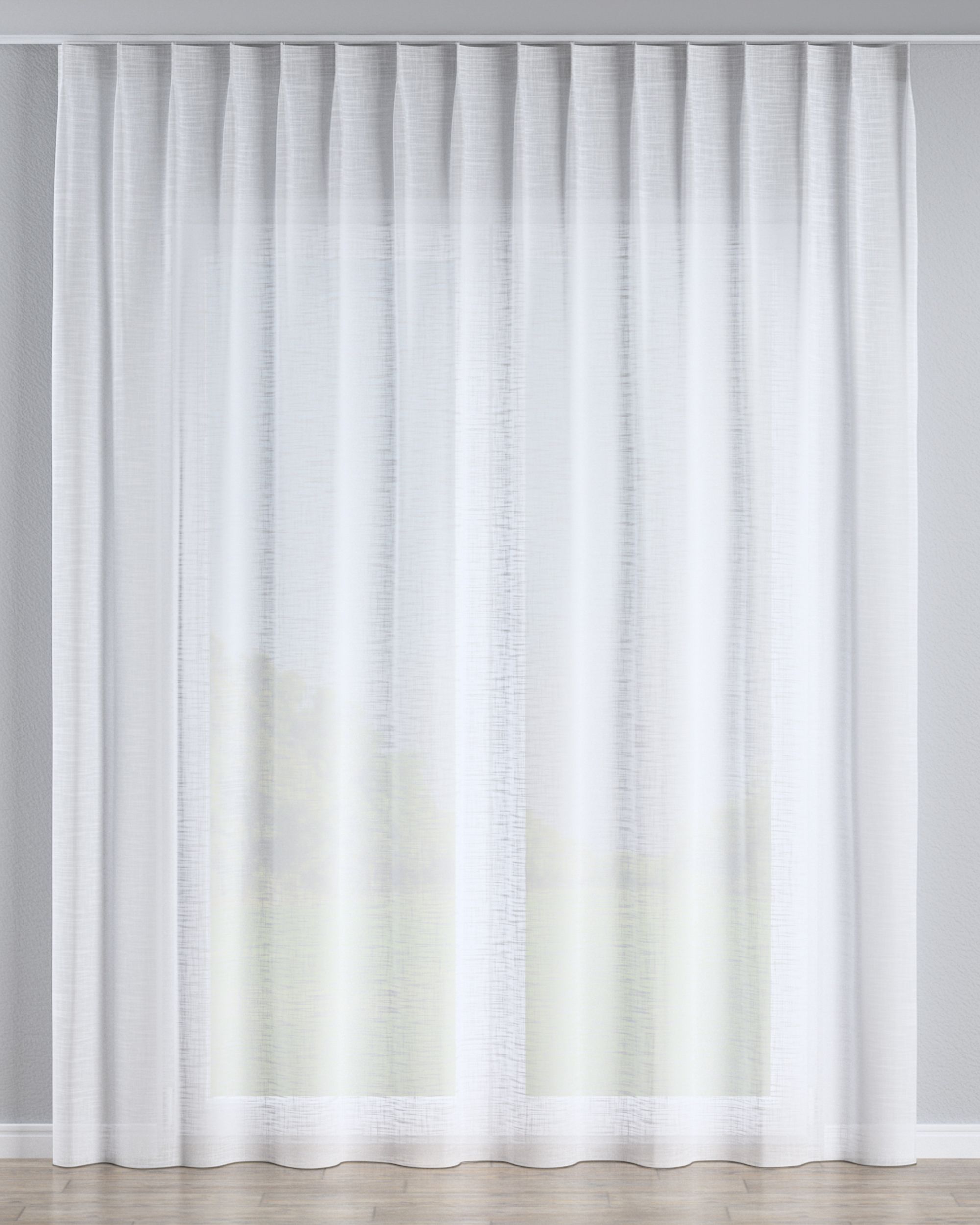 1484-128-09 colour white fabric semi-sheer, structured