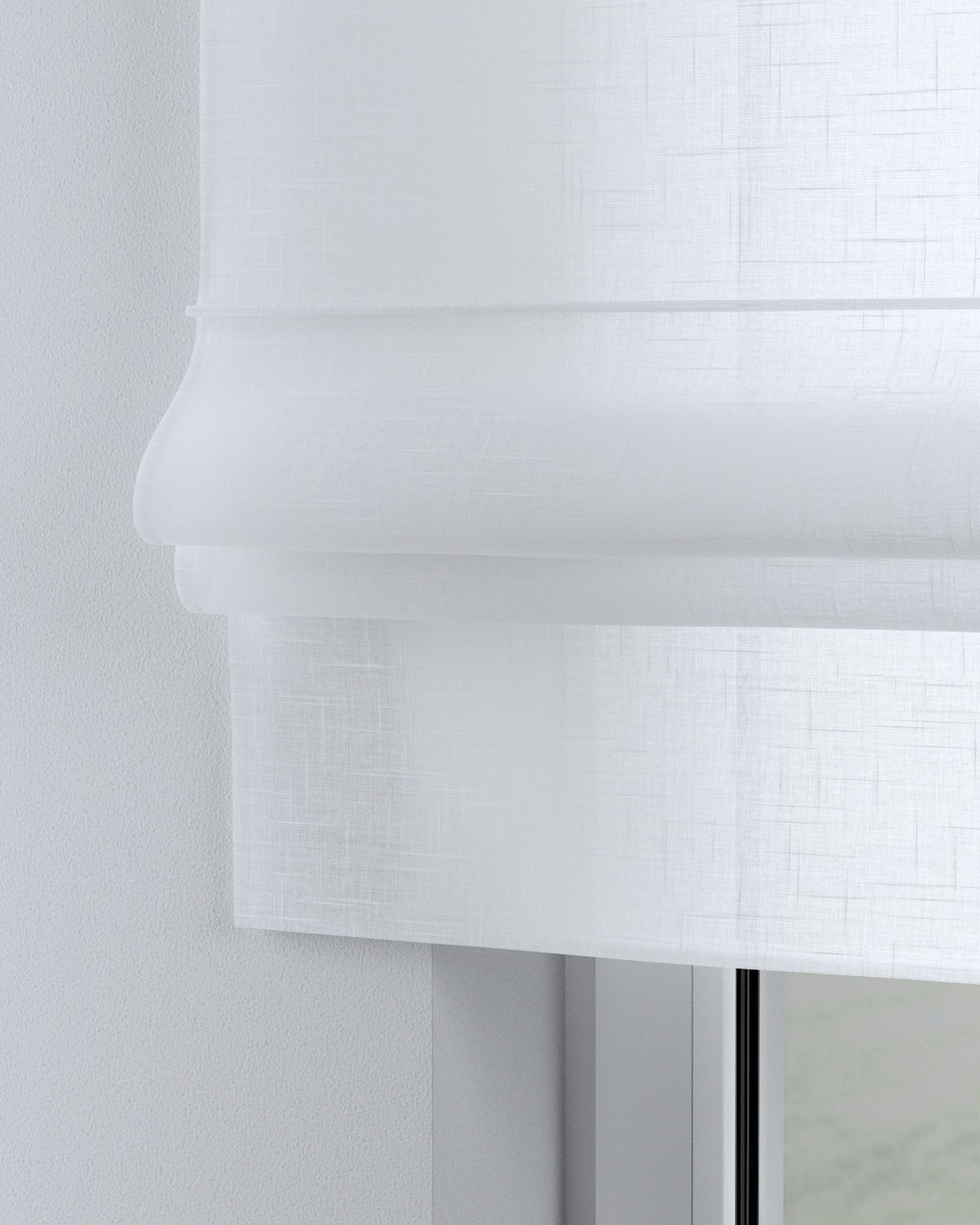 Sammy roman blind colour white fabric semi-sheer, structured (hover)