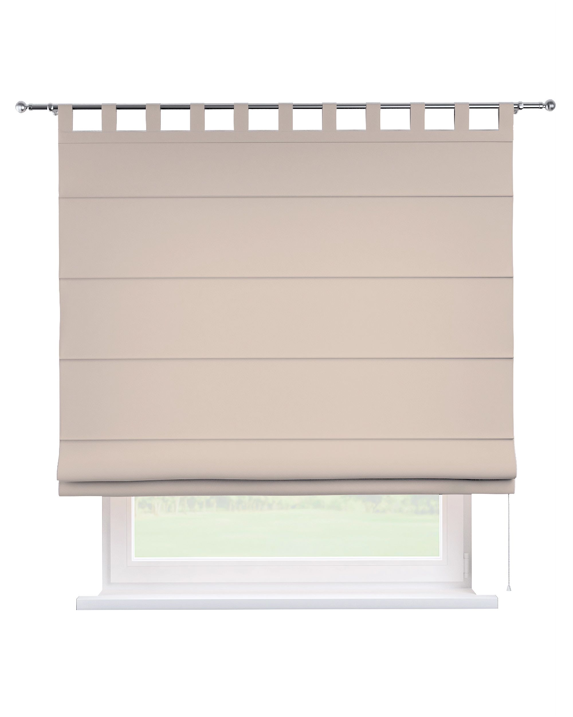 Oli tab top roman blind colour beige