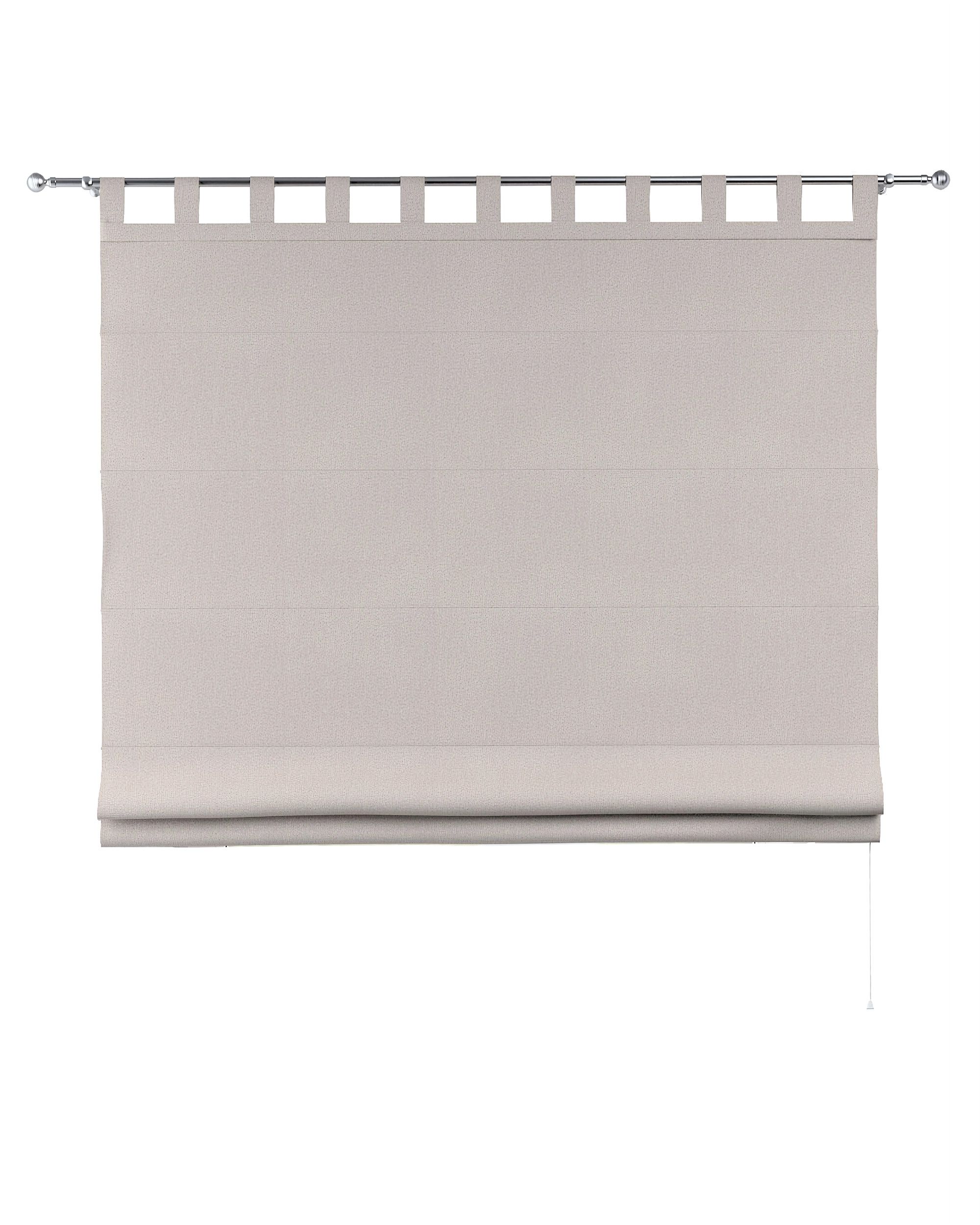 Oli tab top roman blind colour beige fabric structured, blackout (hover)