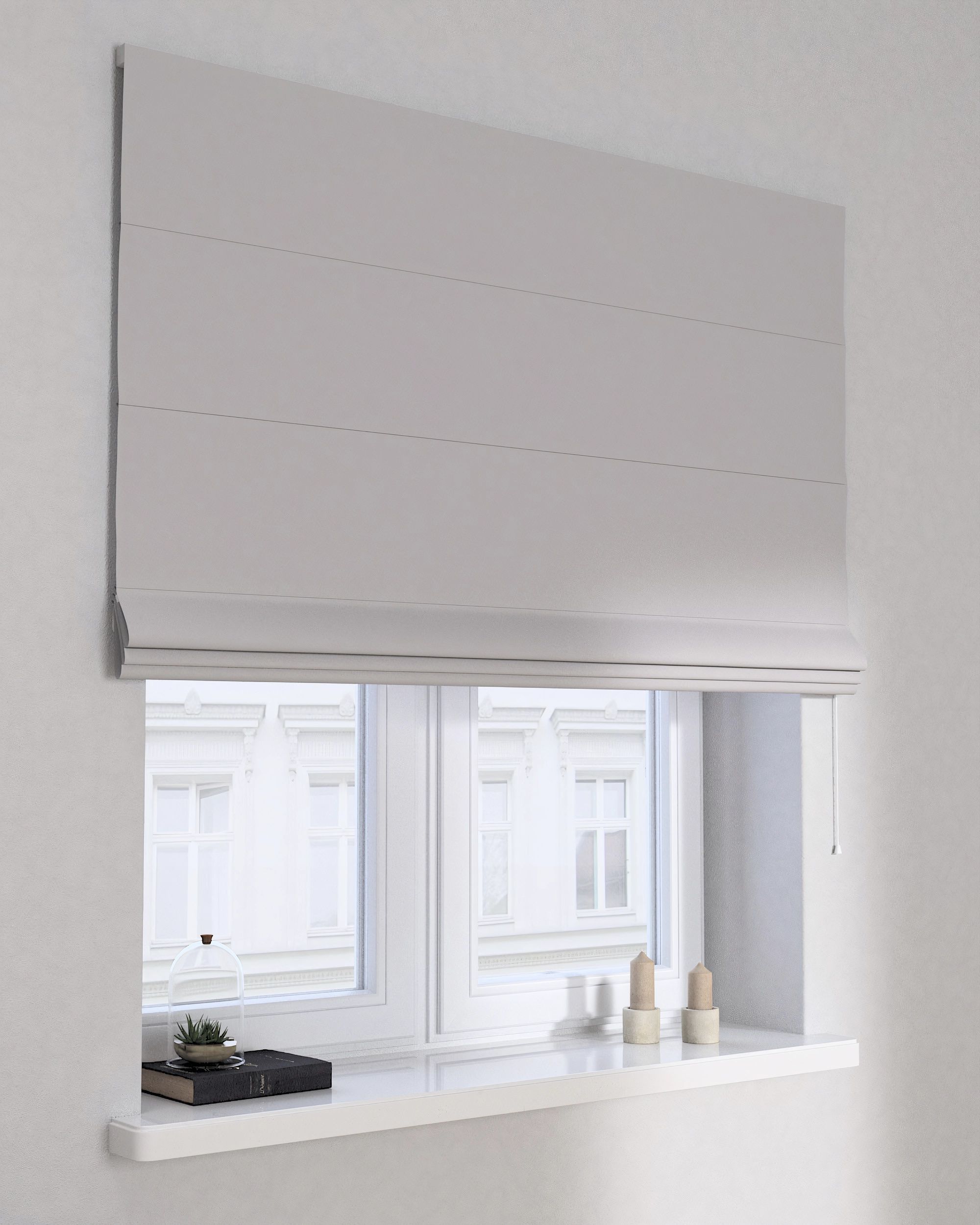 Billie roman blind colour grey fabric blackout