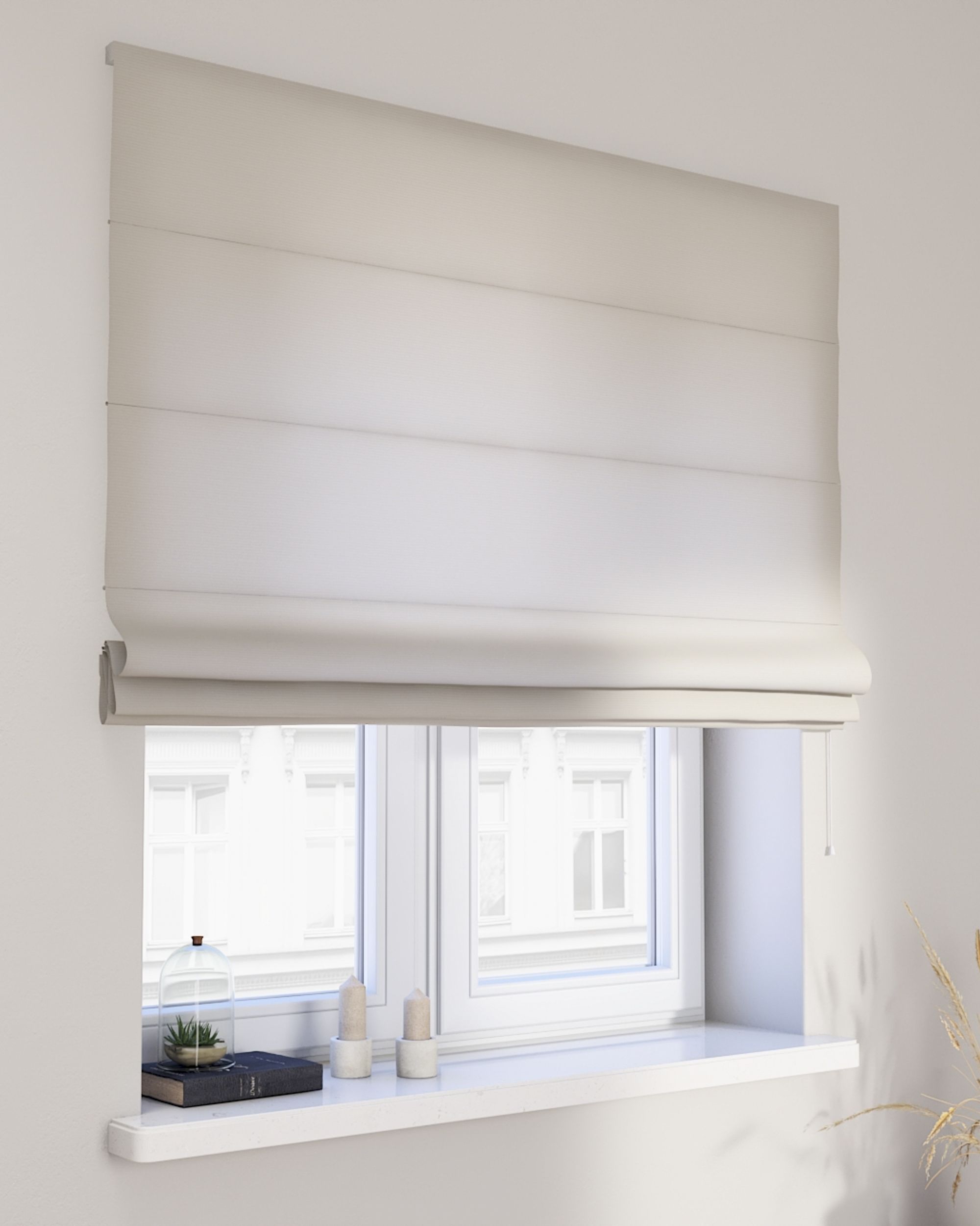 Billie roman blind colour grey