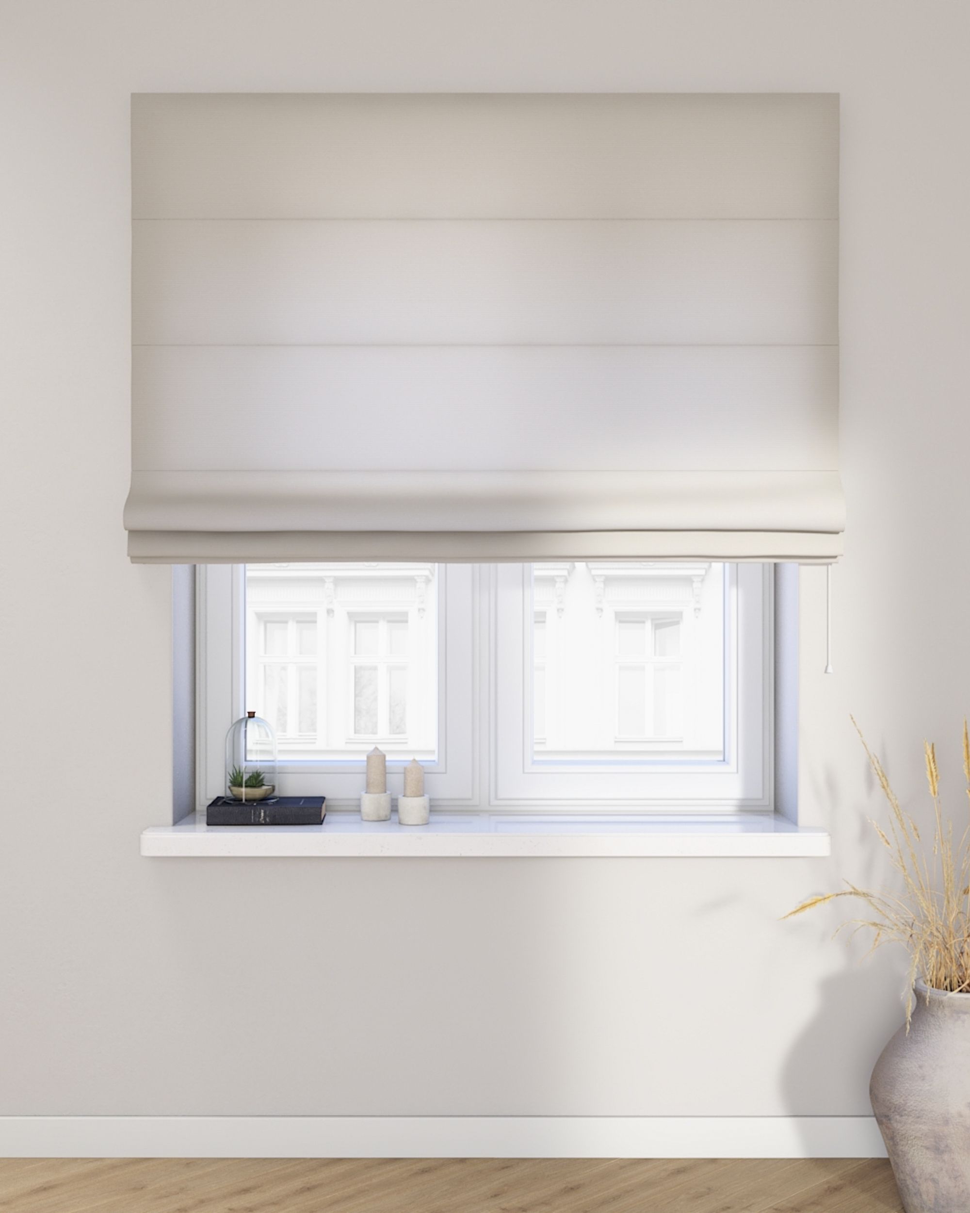 Billie roman blind colour grey (hover)