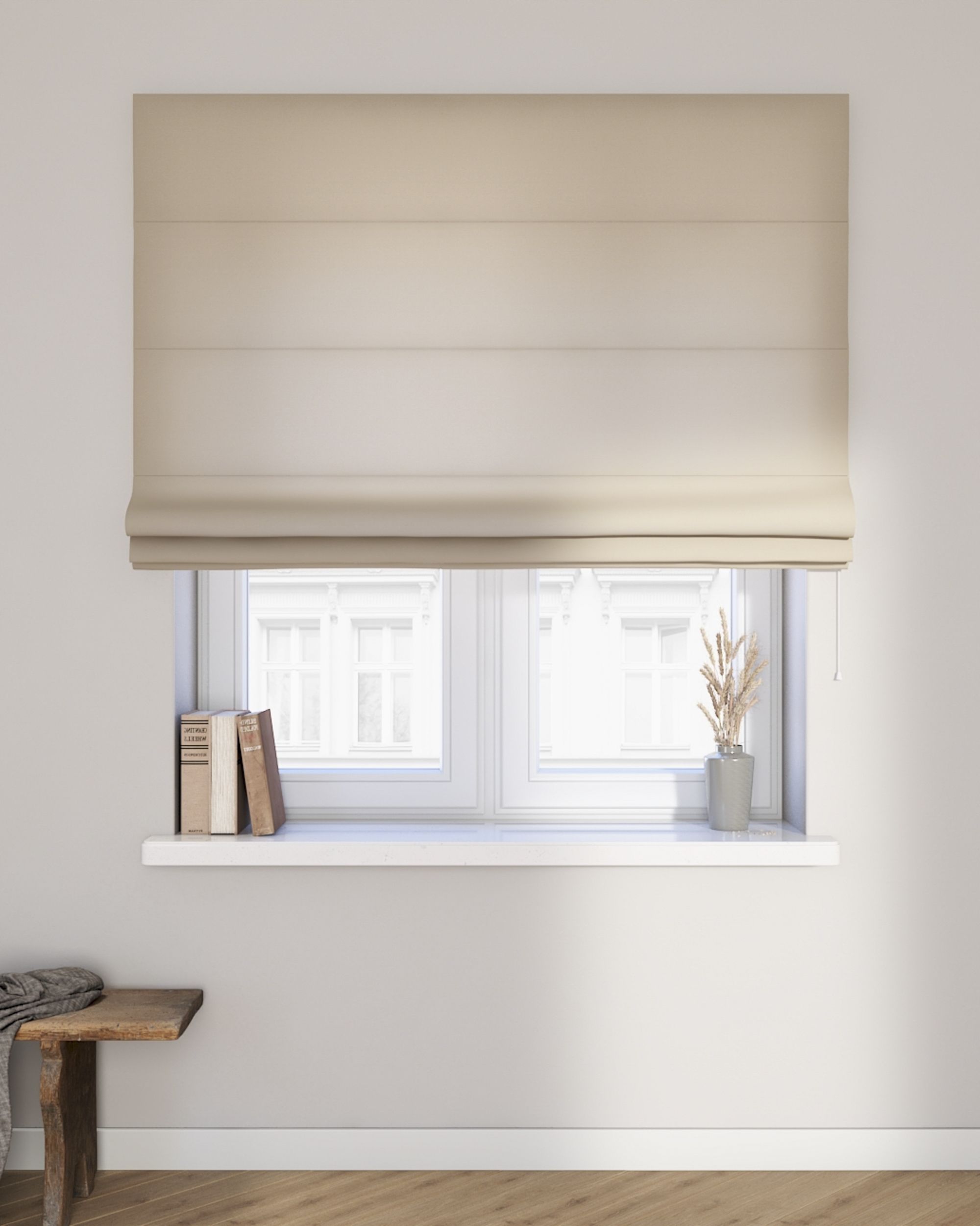 Billie roman blind colour beige (hover)