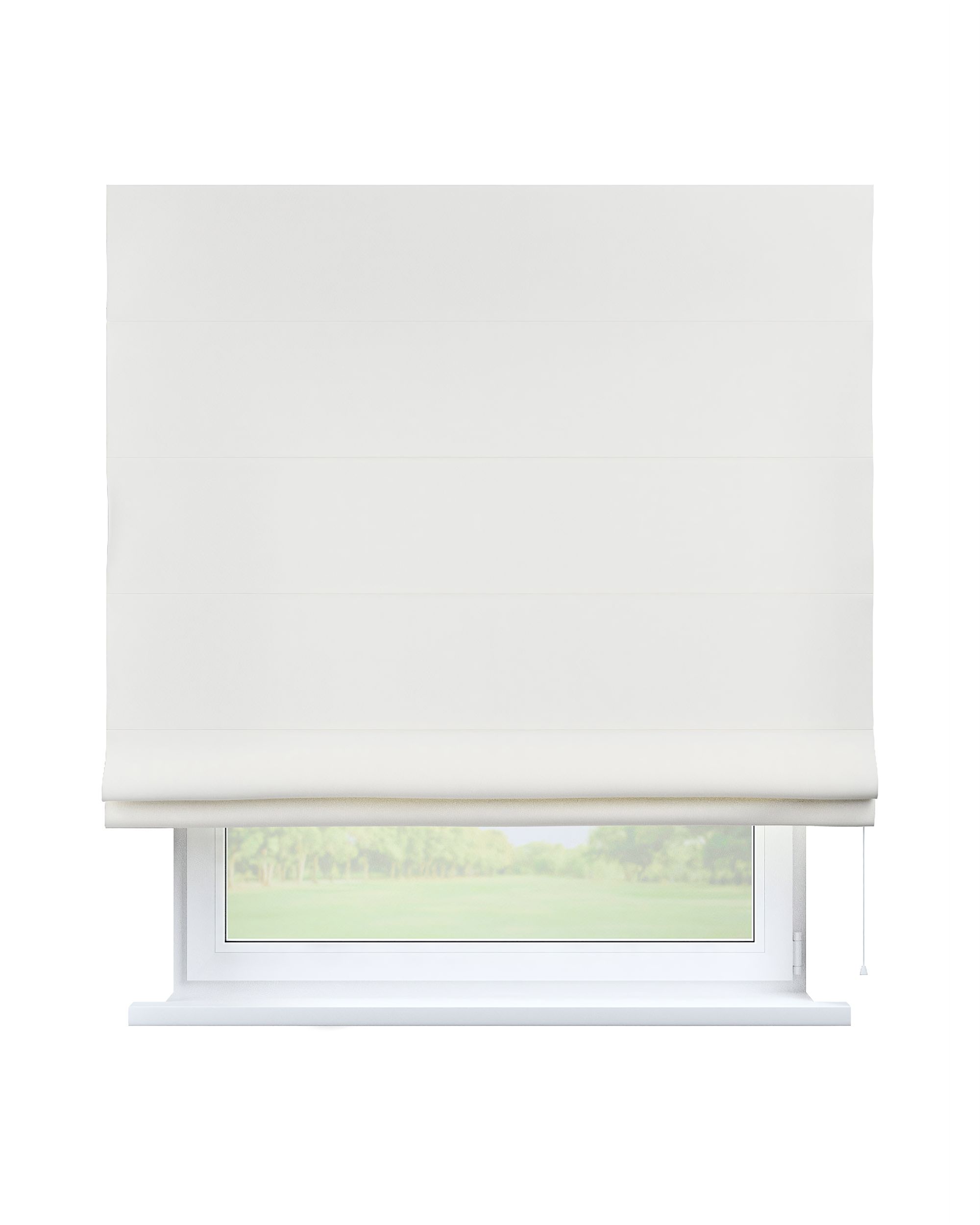 Billie roman blind colour white
