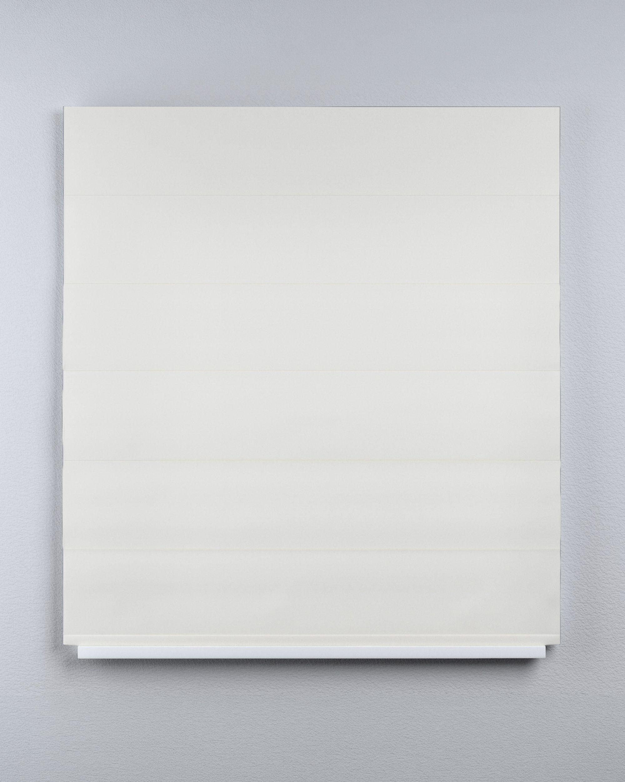 Voile and fabric roman blind (DUO II) colour white (hover)