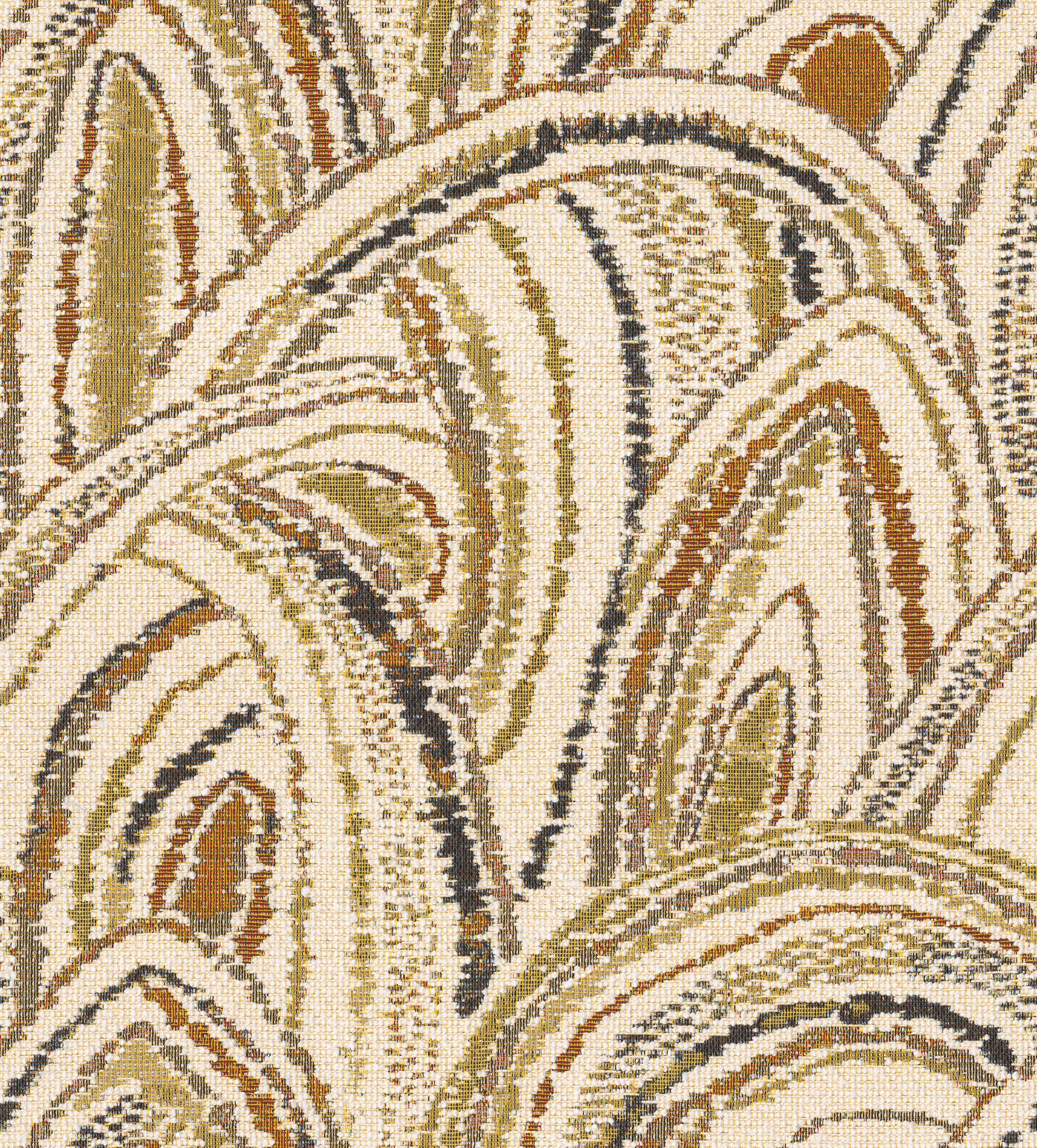 145-34 olive-orange arches on a cream background