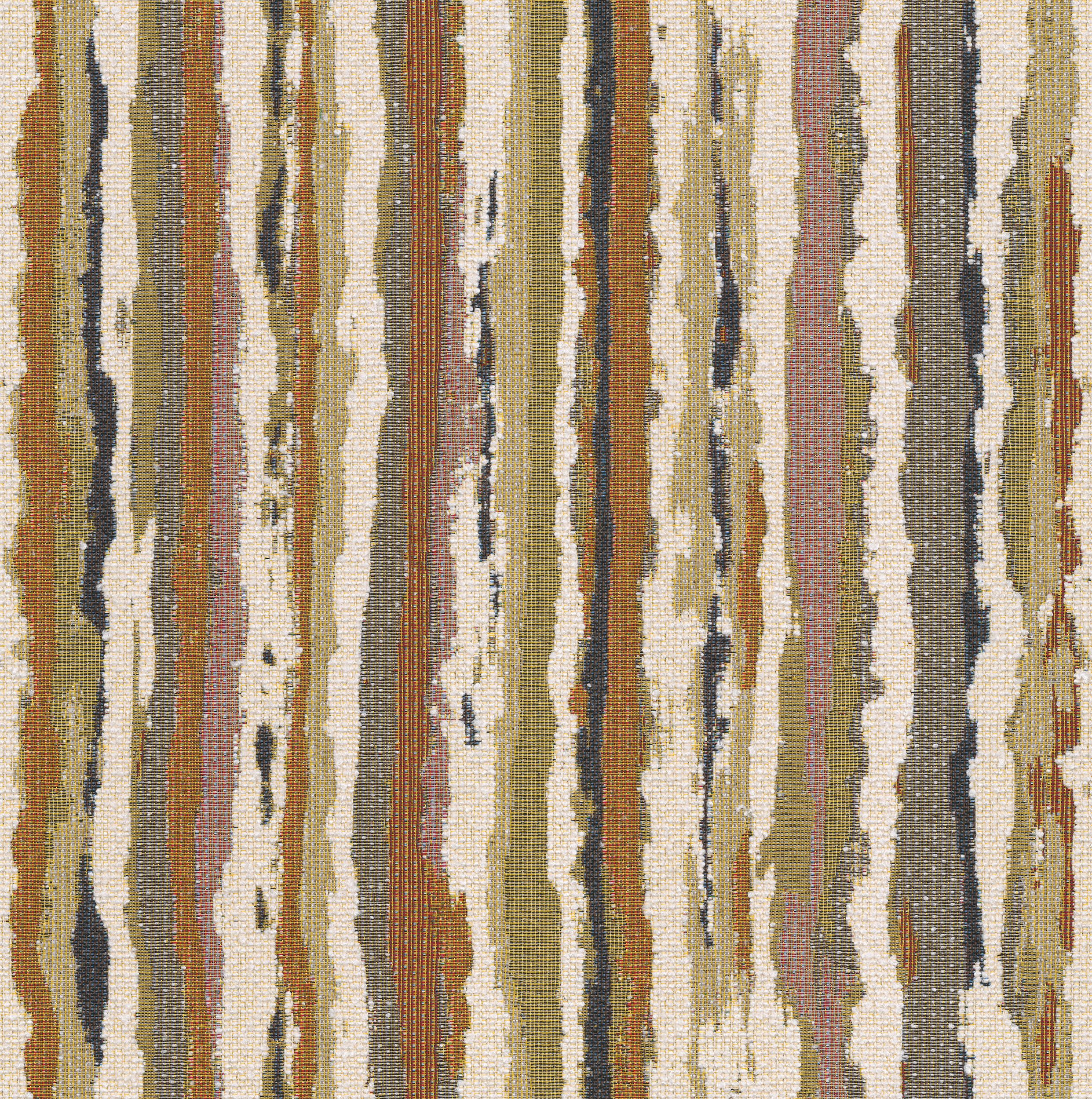 145-41 olive-orange stripes on a cream background